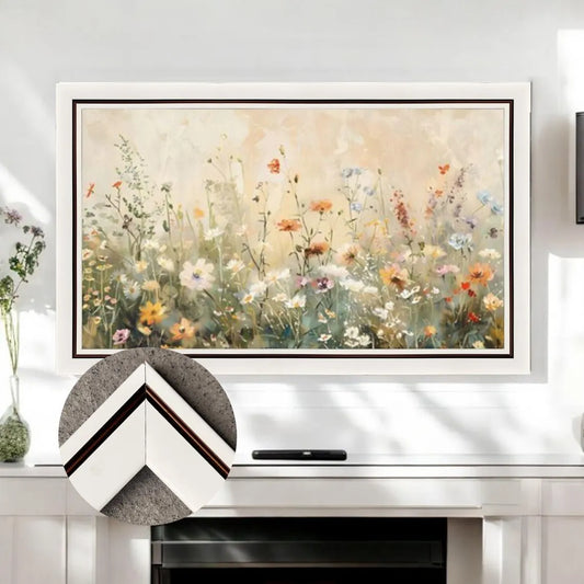 Minimalist White edge TV frame