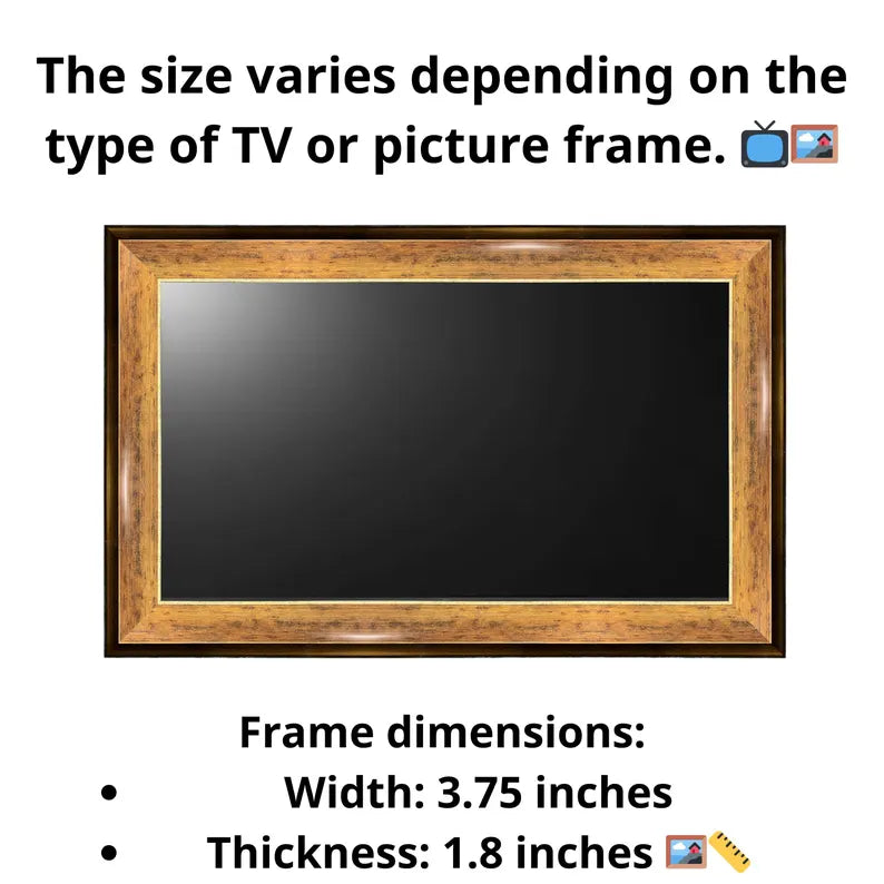 Rustic Honey Wood TV Frame, Samsung TV Frame Bezel, Custom Brand TV Frame, Compatible with All TV Brands, Handmade TV Frame L2211LM